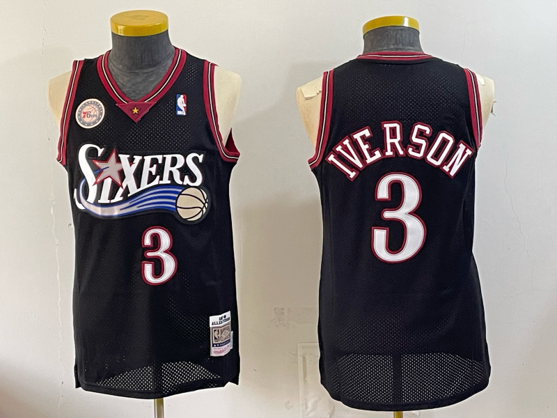 Men Philadelphia 76ers #3 Iverson black Game 2026 NBA Jersey 080898->philadelphia 76ers->NBA Jersey